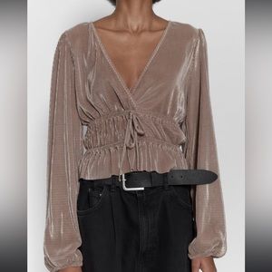 Zara Pleated Top